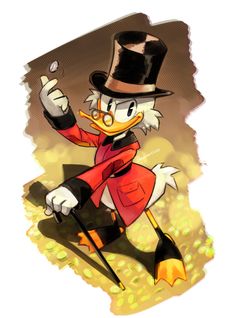 Donald Duck Fanart, Duck Fanart, Ducktales Scrooge, Disney Birds, New Ducktales