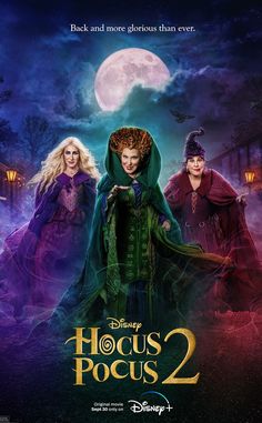 the poster for disney's hocus pocus 2