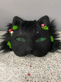 This cat mask is HQ and very cute!  This mask is not waterproof. You will receive a replica of the mask pictured. There may be slight variations due to the fact this is handmade. If you would like a slight variation done- don't hesitate to ask us 😊 Black Cat Therian Mask, Animal Masks Diy, Therian Cat Mask, Black Cat Mask, Raccoon Mask, Cat Mask Diy, Therian Cat, Felt Animal Masks, Therian Masks