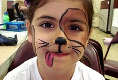 Puppy Face Paint, Dog Face Paints, Dog Makeup, Dogs Photos, Dog Girl, My First Halloween