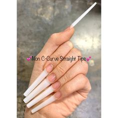 Scarlett Nail Supplies have all types of trending medium, short and XL XXL 3XL long nail tips such as C Curve nail tips, No C Curve, Coffin, stiletto nail tips, straight nail tips.....for the nail artists to design coffin tips nails, long tapered square nails, stiletto nails, square long acrylic nails. Coffin Tips Nails, Coffin Tips, Natural Nail Tips, Subtle Nail Art, Colored Nail Tips, Straight Natural, Tapered Square Nails, Curved Nails, Gel Overlay