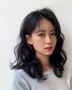 Korean Perm Short Hair, Digital Perm Short Hair, Korean Wavy Hair, Hair Jelly, Big Waves Hair, Middle Length Hair, Middle Hair, Korean Short Hair