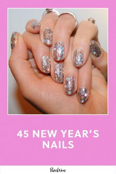 Whether you're heading to a NYE party or watching the ball drop from home, here are 45 New Year's nail ideas to inspire your first mani of 2025, from silver gems to confetti tips. S Nails, Nye Party, Ball Drop, Best Black Friday, New Year's Nails, Floating Candles