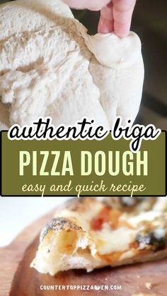 this is an easy and quick recipe for authentic pizza dough that you can make at home