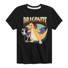 a black t - shirt with the words dragonite on it