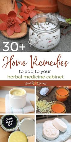 There are many home remedies you can easily make and have on hand when minor ailments arise. These holistic recipes use garden herbs and natural ingredients to stock your herbal medicine cabinet. #gardentherapy #cold #fluremedies #herbalremedies #lavender #herbs #wellness Herb Medicine, Herbal Medicine Cabinet, Herbal Medicine Recipes, Herbal Remedies Recipes, Home Medicine, Garden Therapy, Herbal Recipes, Home Doctor, Natural Healing Remedies