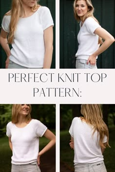 the perfect knit top pattern for women