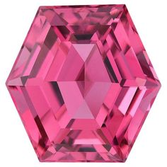 a pink diamond is shown against a white background