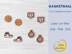 basketball cut files for laser cutting, svg and png