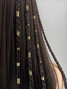 Hair Jewelry For Braids, Braid Accessories, Hair Charms, Hair Cuffs, Braided Hair, Hair Wraps, Hair Rings, Hair Hoops, Hair Strand