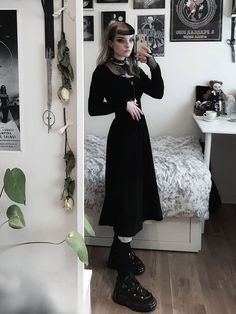 Goth Fits, Casual Goth, Alt Outfits, Grunge Goth, Alternative Outfits, Dark Fashion