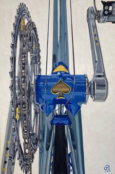 a painting of some kind of bike gear