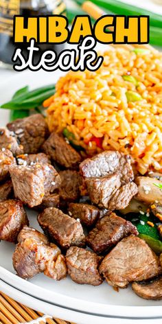 How to make hibachi steak Kobe Steakhouse Recipes, At Home Habatchi Grill, Habatchi Recipes Hibachi Steak, Hibachi Steak Recipe, Tasty Fried Rice, Hibachi Steak, Steak Marinade Easy, Hibachi Recipes, Soy Sauce Garlic