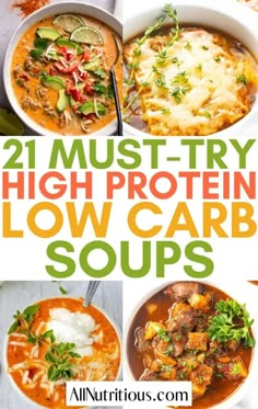 21 must try high protein low carb soups