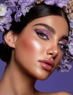 Editorial Make-up, Purple Eyeshadow Looks, Fantasy Make-up, Purple Makeup