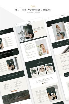 the divi wordpress theme is clean and modern