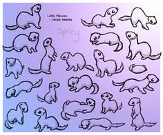 an image of various sea animals drawn by hand on purple and blue paper with white ink