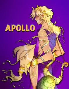 an image of a woman in costume holding a soccer ball and the word apolo on it