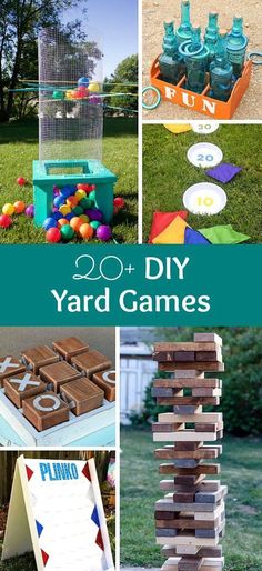 the ultimate diy yard games for kids to play in their backyard or on the lawn