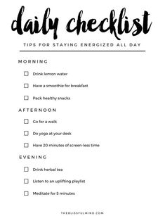 daily checklist for energy Beauty Routine Weekly, Beauty Routine Schedule, Daily Routine Schedule, Beauty Routine Checklist, Daily Checklist, Life Routines, Self Care Routine, Self Improvement Tips