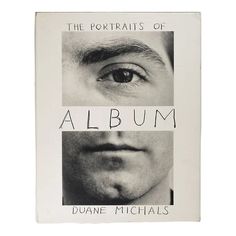 the portraits of album cover art by dune michels, featuring an image of a man's face