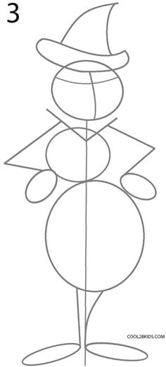 how to draw a snowman in 3 easy steps step by step drawing for kids