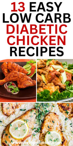 Explore a variety of diabetic-friendly chicken recipes that are both delicious and nutritious! Chicken is a great source of lean protein, making it an ideal choice for managing diabetes. From baked to grilled, find easy and flavorful chicken dishes that will keep your blood sugar in check. Prediabetic Chicken Recipes, Recipes For Pre Diabetics, Meal Prep For Diabetics Type 2 Recipes, Lean Chicken Recipes, Dinner Recipes For Diabetics Type 2, Gerd Chicken Recipes, Keto For Diabetics, Vegetarian Recipes For Diabetics, Diabete Recipes For Dinner Easy Chicken