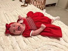 This beautiful red baby girl dress hand smocked in white and hand embroidered with white flowers . The dress completes it's look with white Peter Pan collar and beautiful smocked puffed sleeves. Dress is fully lined with a soft cotton material. The back closes with a zip and tie sashes. 3-6 months & 6-12 months sizes come with a bow attached headband. Size 1 onwards come with a bow clip. Material Outside- 100% Cotton Lined with soft cotton fabric Recommend Dry clean only Available sizes: Size 3- Cute Red Smock Dress, White Smocked Dress, Dress With A Bow, Girls Smocked Dresses, Dress Baby Girl, Baby Blue Dresses, Headband Size, Hand Smock, Red Baby