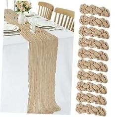 Menu 1. We require immediate payment. 2. We currently accept payment via eBay managed payments only. 3. Once payment is cleared, we will dispatch your shipment within 1-3 business days. Please refer to the "Shipping" tab for more information regarding shipping speed to your destination. 10FT Cheesecloth Table Runner Bulk Boho Table Runner 10 Pack Rustic Table Runner Sheer Crinkle Cheesecloth Fabric for Wedding Decor Reception Bridal Shower Holiday Party (Sand,35x120 Inch) Product description Package: You will receive a 10-pack of cheesecloth table runner Our table runner are 35 inche wide and 10 feet long. Available in a variety of colors, large enough to cover both rectangular and round table, edge treated for durability. Material: Cheesecloth table runner, made of natural cotton material 2026 Wedding, Rustic Table Runner, Wedding Decor Reception, Cheesecloth Table Runner, Rustic Table Runners, Boho Table Runner, Boho Table, Wedding Party Supplies, Cheese Cloth