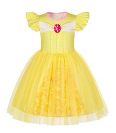 PRICES MAY VARY. Package Included: 1pc girls princess costume dress. Elegant princess role-playing costume makes little girls’ princess dream come true. Girls' costumes princess dress features short flutter sleeve, crew neck, A-line dress with a layer mesh tulle skirt. Pullover style design for easy wearing. Vivid 3D printed pattern and bright colors, you can immerse yourself in the different princesses character's charms. Girls costume dress is made of polyester and milk silk material, with a m Dress Up Halloween, Baby Costumes Girl, Princess Dress Up, Princess Costume, Toddler Costumes, Dress Up Outfits, Girl Princess Dress, Up Halloween, Play Dress