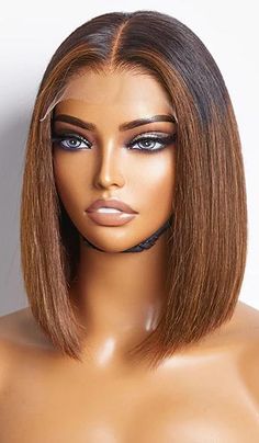 Natural Hair Bob Cut, Outre Lace Front Wig, Outre Seraphine Wig, Short Hair Twist Styles, Hairstyle Examples, Bob Cut Wigs, Classy Hairstyles, Honey Brown Hair