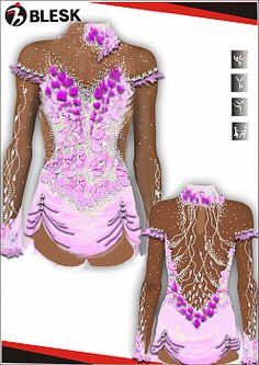 an image of a woman's bodysuit with flowers on the front and back