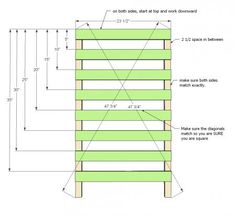 the measurements for a wooden pallet