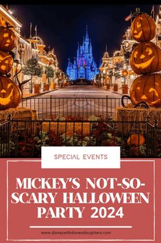 mickey's not so scary halloween party with pumpkins