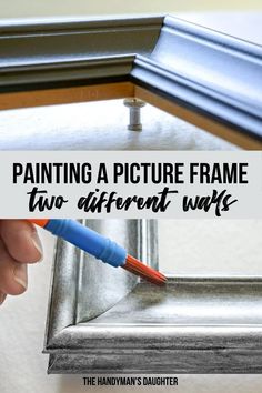 painting a picture frame two different ways