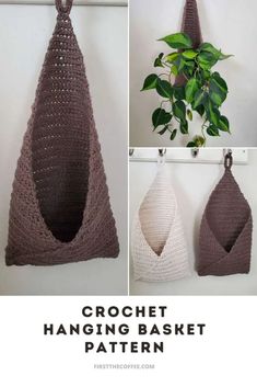 the crochet hanging basket pattern is easy to make