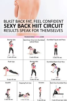 Lower Back Fat, Hiit Circuit, Transformation Workout, Interval Workout, Build Muscle Mass, Extreme Workouts, Lower Back Exercises, Back Fat, Build Strength