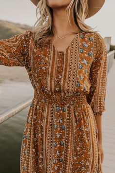 Modest Dress Outfits, Look Boho Chic, Trendy Dresses Summer, Floral Print Maxi Dress, Boho Maxi Dress, Bohemian Dress, Comfortable Dress