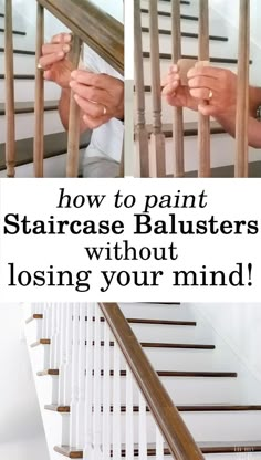 how to paint staircase balusters without losing your mind