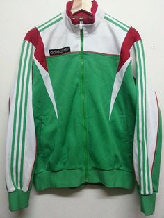 sale Vintage 1980s 90s Adidas Sweater Colour by SuzzaneVintage Norfolk Jacket, 90s Adidas, Adidas Crazy, Adidas Sweater, Adidas Jackets, Track Suit