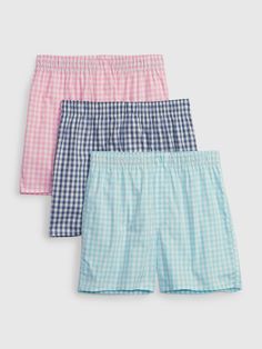 Smooth poplin weave.  Elasticized waist.  Certain styles have allover prints. Gap Cotton Bottoms For Daywear, Gap Bottoms For Summer Daywear, Casual Gap Bottoms For Daywear, Gap Bottoms For Daywear In Summer, Gap Summer Daywear Bottoms, Mens Boxer Shorts, Stylish Hoodies, Cozy Coats, Basic Leggings