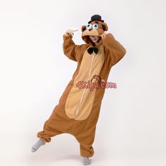 a man in a monkey costume is dancing