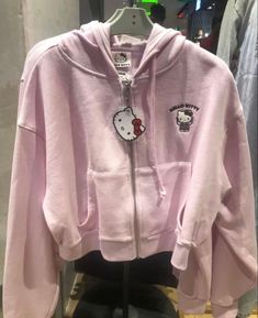 White Clothing Aesthetic, Kuromi Pink, Aesthetic Jacket, Purple Kuromi, Kitty Aesthetic