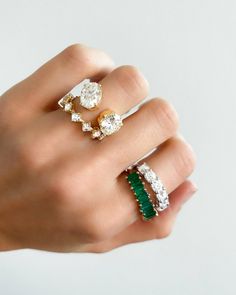 Floating Two Stone Ring by Good Stone - Good Stone Inc cuff ring, wrap ring, custom cuff, custom wrap, wrap ring with diamonds, snake wrap ring, wrap diamond ring, wrap ring stack, diamond cuff ring, ring stacks Round Diamond Ring, Full Eternity Ring