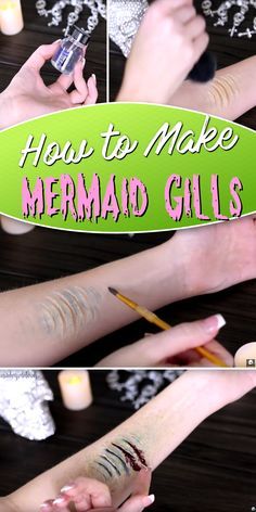 Scary Makeup Easy, Mermaid Gills, Magical Ocean, Siren Costume, Meme Costume, Fest Temaer, Cute Diy Projects, Mermaid Halloween