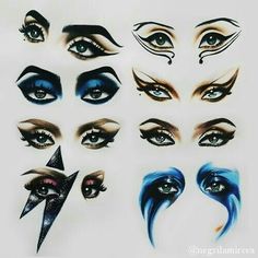 Rock Glam Aesthetic, Glam Rock Makeup Looks, 80s Glam Rock Makeup, Lady Gaga Drawing, Lady Gaga Aesthetic, Lady Gaga Nails, Glam Rock Fashion, Lady Gaga Tattoo, Glam Rock Makeup