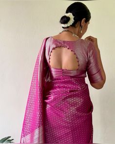 #desicore #desifashion #desiblouse #designersareeblouses Latest Blouse Designs Back Pattern, Different Blouse Designs Patterns, Only Blouse Designs Latest, Blaous Design Back Blouse, New Saree Blouse Designs Patterns, Plain Pink Blouse Designs, Plain Blouse Models, Blouse New Designs Style 2024, Blouse Arm Designs