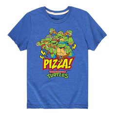 Update your little one's casual wardrobe with this Boys 8-20 TMNT Pizza Graphic Tee. Update your little one's casual wardrobe with this Boys 8-20 TMNT Pizza Graphic Tee. Crewneck Short sleevesFABRIC & CARE Solid colors: cotton Heather colors: cotton, polyester Machine wash Imported Size: Small. Color: Blue. Gender: male. Age Group: kids. Tmnt Pizza, Tmnt Kids, Pizza Graphic, Pizza Tee, Teenage Ninja Turtles, Teenage Ninja, Communion Party, Favorite Cartoon Character, Graphic Apparel