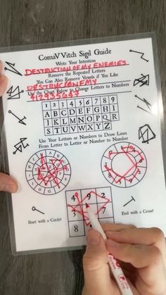 Witchcraft Numbers, How To Sigil, How To Draw A Sigil, Talismans Vs Sigils Witchcraft, How To Write A Sigil, Sigil Making Chart, Hex Test With Matches, Talismans Vs Sigils, How To Make Sigils Witchcraft