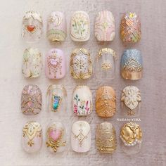 Cosmic Nails, Pastel Nails Designs, Gel Nail Art Designs, Fantasy Nails, Diva Nails, Pretty Nail Designs, Kawaii Nails